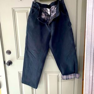 Carhartt Black Lined Pants 42x30